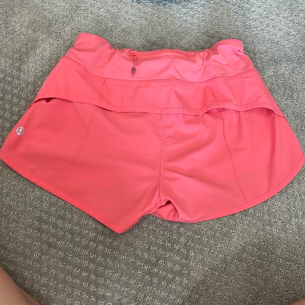 Pink lululemon shorts